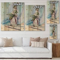 Designart - Cherry Blossom In Glass Jar