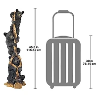 Design Toscano 45.5" Black Bear Cubs Up a Tree Statue