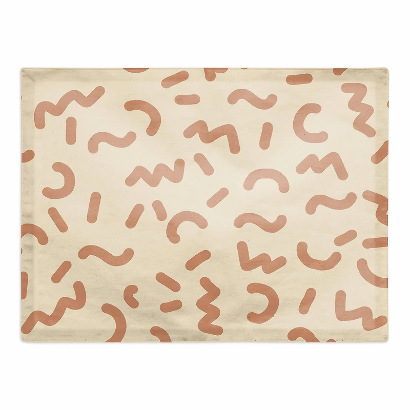 Funky Squiggles 18" x 14" Cotton Twill Placemat