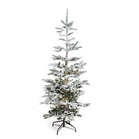 9ft. Pre-Lit Noble Fir Artificial Christmas Tree, Warm White LED Lights