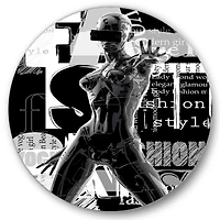 Designart - Monochrome Cyborg Body II