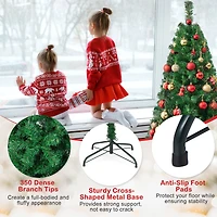 Costway 5ft. Unlit Pine Artificial Christmas Tree