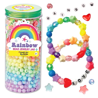 Creativity for Kids® Rainbow Bead Jewelry Jar
