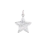 Charmalong™ Silver Plated & Stone Paved Star Charm by Bead Landing™
