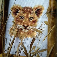 Alisa Animal Portraits Lion Cub Cross Stitch Kit