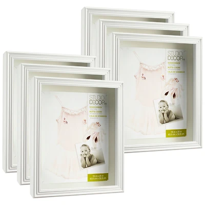 6 Pack: White 16" x 20" Shadow Box by Studio Décor®