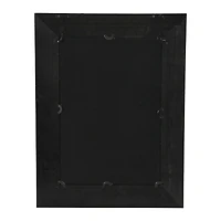 Hello Honey® Black Firwood & Rattan Wall Mirror