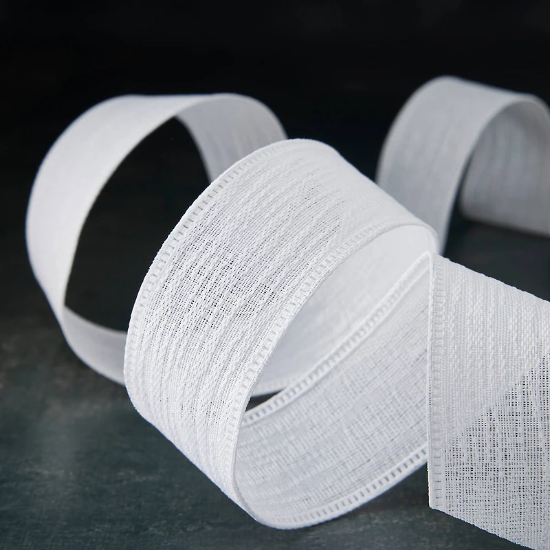 1.5" x 3yd. White Wired Ribbon by Celebrate It™ Classic