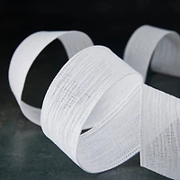 1.5" x 3yd. White Wired Ribbon by Celebrate It™ Classic