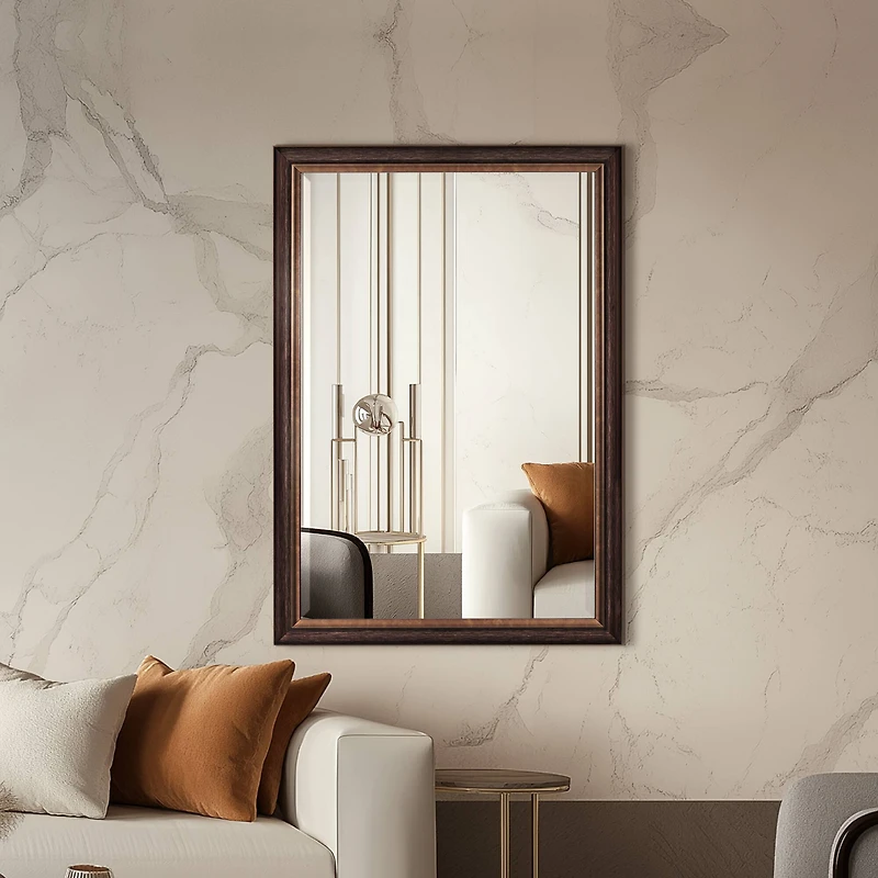 Head West® Oil Rubbed Bronze Rectangular Framed Vanity Wall Mirror