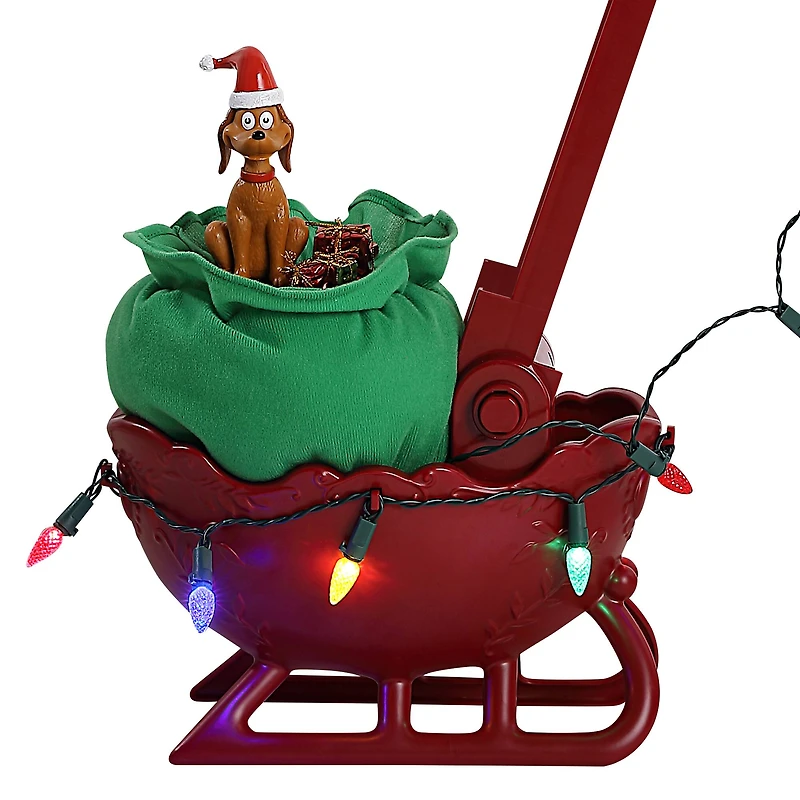 Mr. Christmas 35.5" Grinch's Animated Utility Sleigh