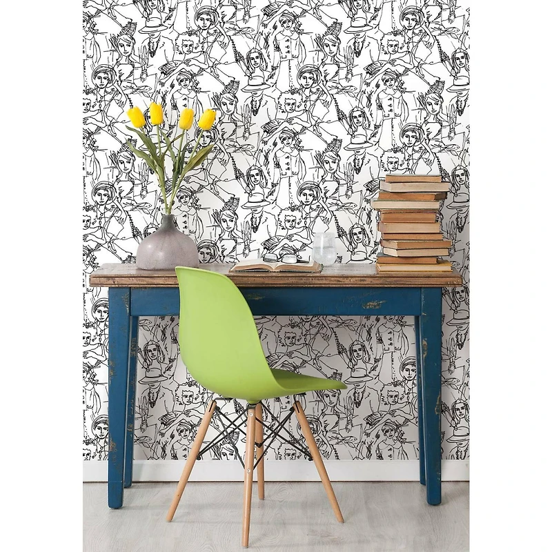 RoomMates Vogue Sketches Peel & Stick Wallpaper