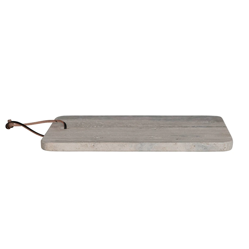 Hello Honey® 12" Travertine Cutting Board with Leather Tie