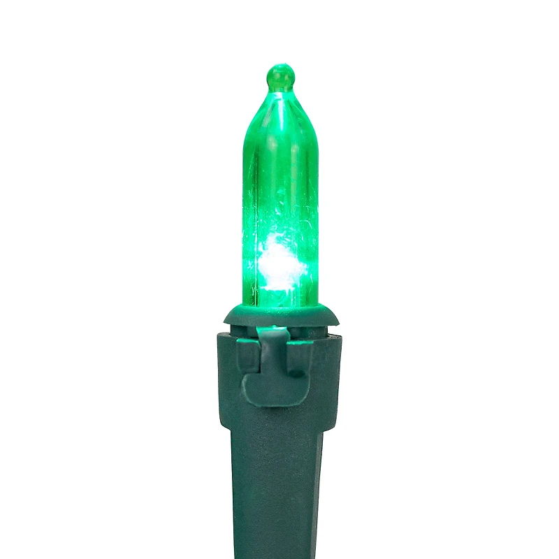 50ct. LED Mini Christmas String Lights with Green Wire