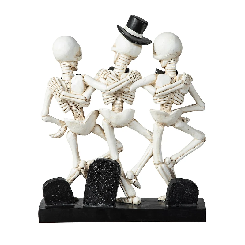 Glitzhome® 10.5" Halloween Dancing Skeleton Table Décor