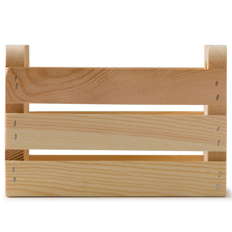 8 Pack: 8" Wood Crate with Cutout Handles by Make Market®