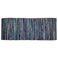 DII® Multi Nautical Blue Rag Rug, 2.25ft. x 6ft.