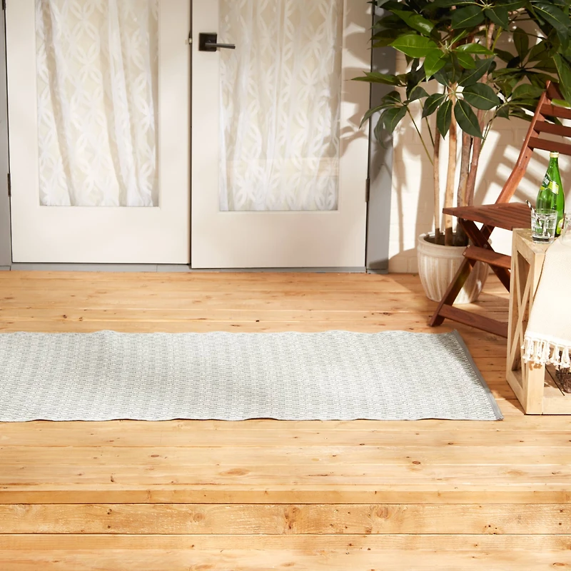 DII® Gray Diamond Outdoor Rug, 3ft. x 6ft.