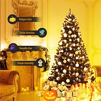 7.5ft. Unlit Black Artificial Christmas Tree
