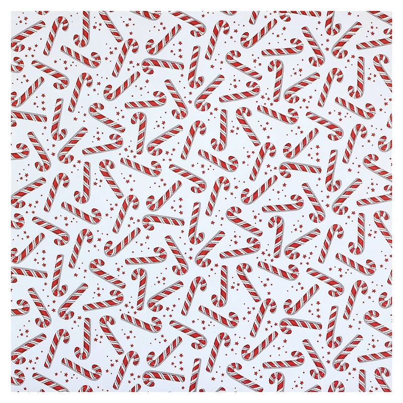 Candy Cane & Wreath Paper by Recollections™, 12" x 12"