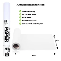 ArtSkills® 50ft. x 17" White Banner Roll