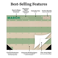 TF Publishing 2024 Kraft Desk Pad Monthly Blotter Calendar