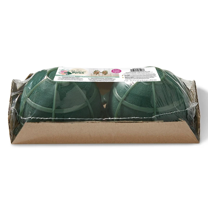 FloraCraft® 2" Green Artesia WetFōM Designer Spot™, 2ct.