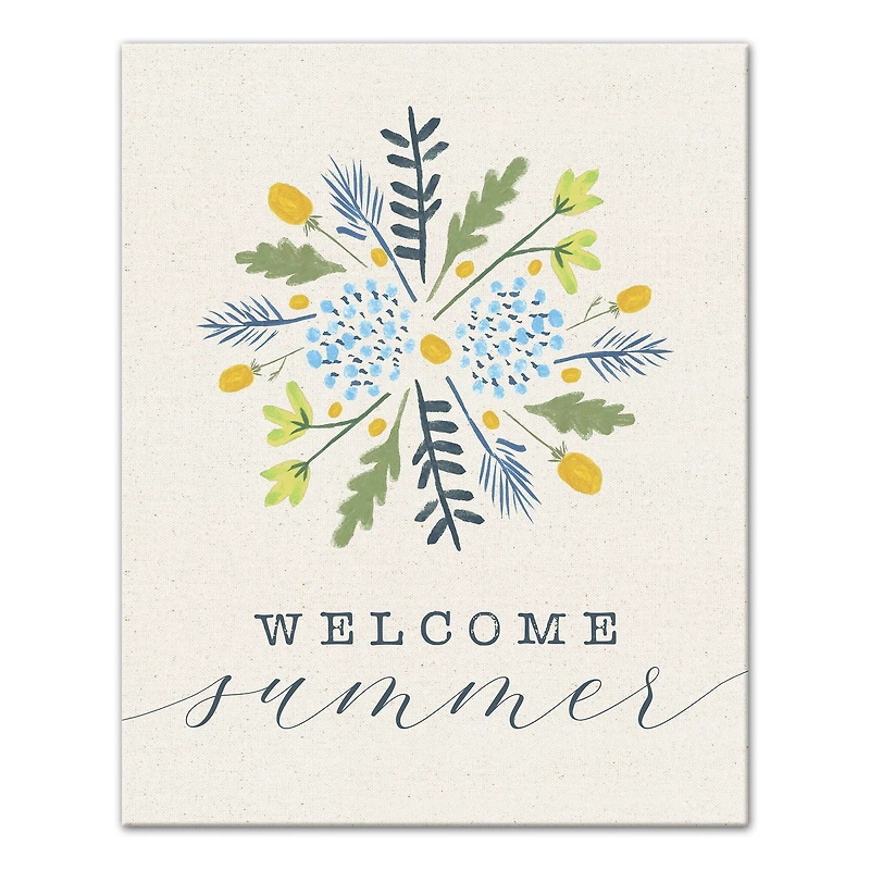 Welcome Summer 16" x 20" Canvas Wall Art