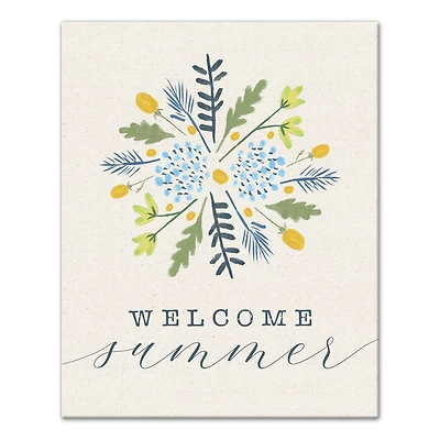 Welcome Summer 16" x 20" Canvas Wall Art