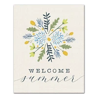 Welcome Summer 16" x 20" Canvas Wall Art