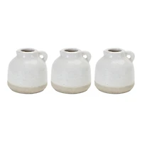 4.75" Stoneware Pitcher Bud Vase, 3ct.
