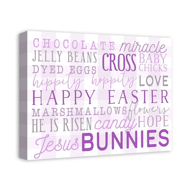 Easter Day Words 16" x 20" Canvas Wall Art