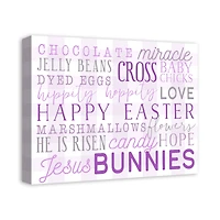 Easter Day Words 16" x 20" Canvas Wall Art