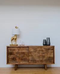 Hello Honey® 27.8" Gold Giraffe Lamp with Linen Shade