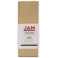 JAM Paper Gold 20" x 26" Tissue Paper, 3ct.