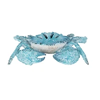10" Polystone Crab Textured Decorative Sculpture