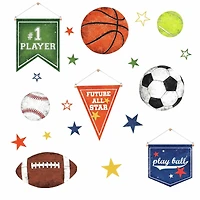 RoomMates Sports Balls Peel & Stick Wall Decals