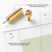 Wexel Art Mondrian 59" Double Panel Wallscape Set