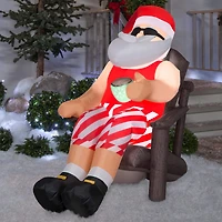 4.5ft. Airblown® Inflatable Christmas Santa in Outdoor Chair
