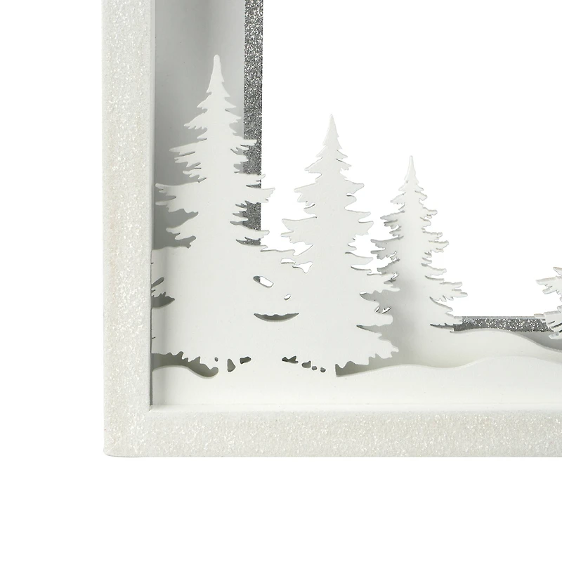 5" x 7" White Happy Holidays Light-Up Tabletop Frame by Studio Décor®