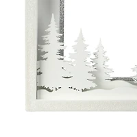 5" x 7" White Happy Holidays Light-Up Tabletop Frame by Studio Décor®