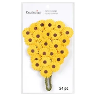 12 Packs: 24 ct. (288 total) Yellow Daisy Paper Flowers by Recollections™