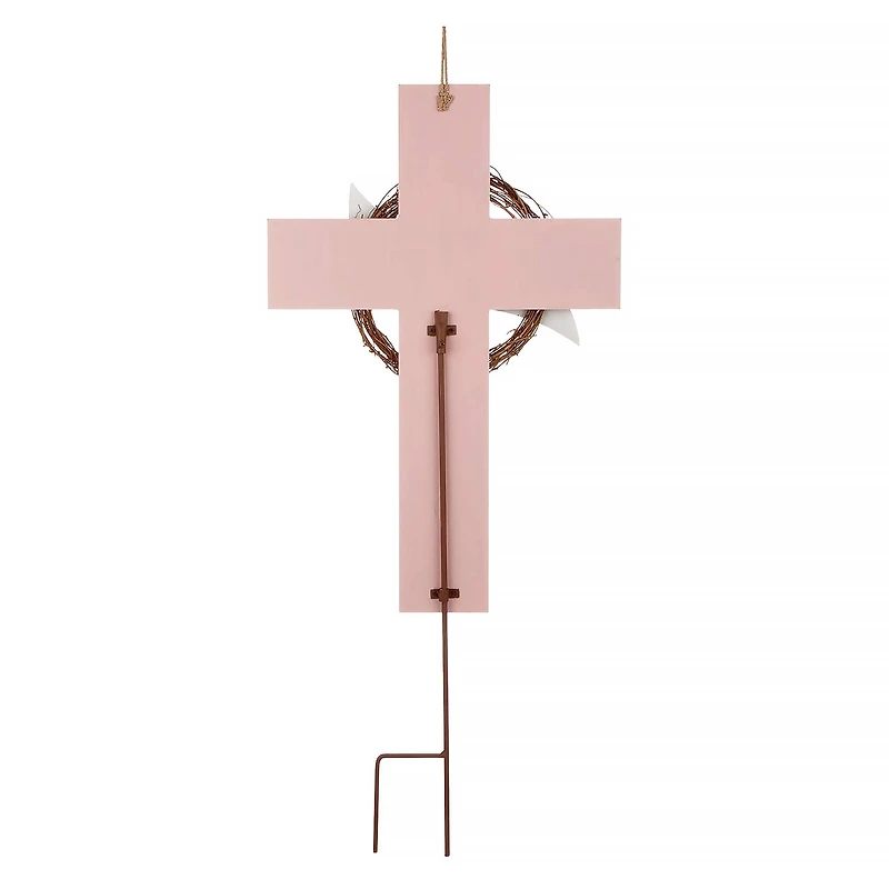 Glitzhome® 32" Easter He is Risen Yard Stake