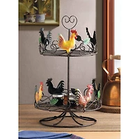17" Rooster 2 Tier Countertop Rack