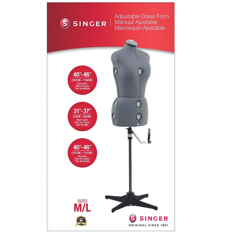 SINGER® Medium/Large Adjustable Dress Form