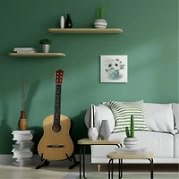 Stupell Industries Soft White Flowers in Turquoise Planter Canvas Wall Art