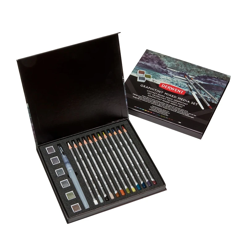 Derwent® 19-Piece Graphitint Mixed Media Set