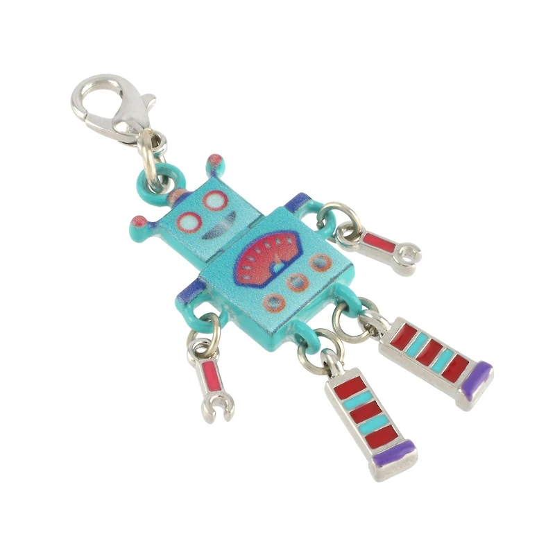 Blue Robot Charm by Bead Landing™