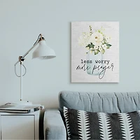 Stupell Industries Less Worry More Prayer Canvas Wall Art