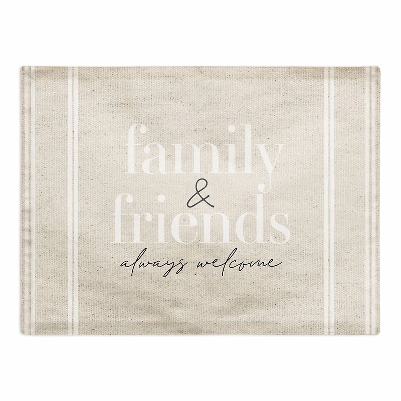 Family & Friends Always Welcome Cotton Twill Placemat